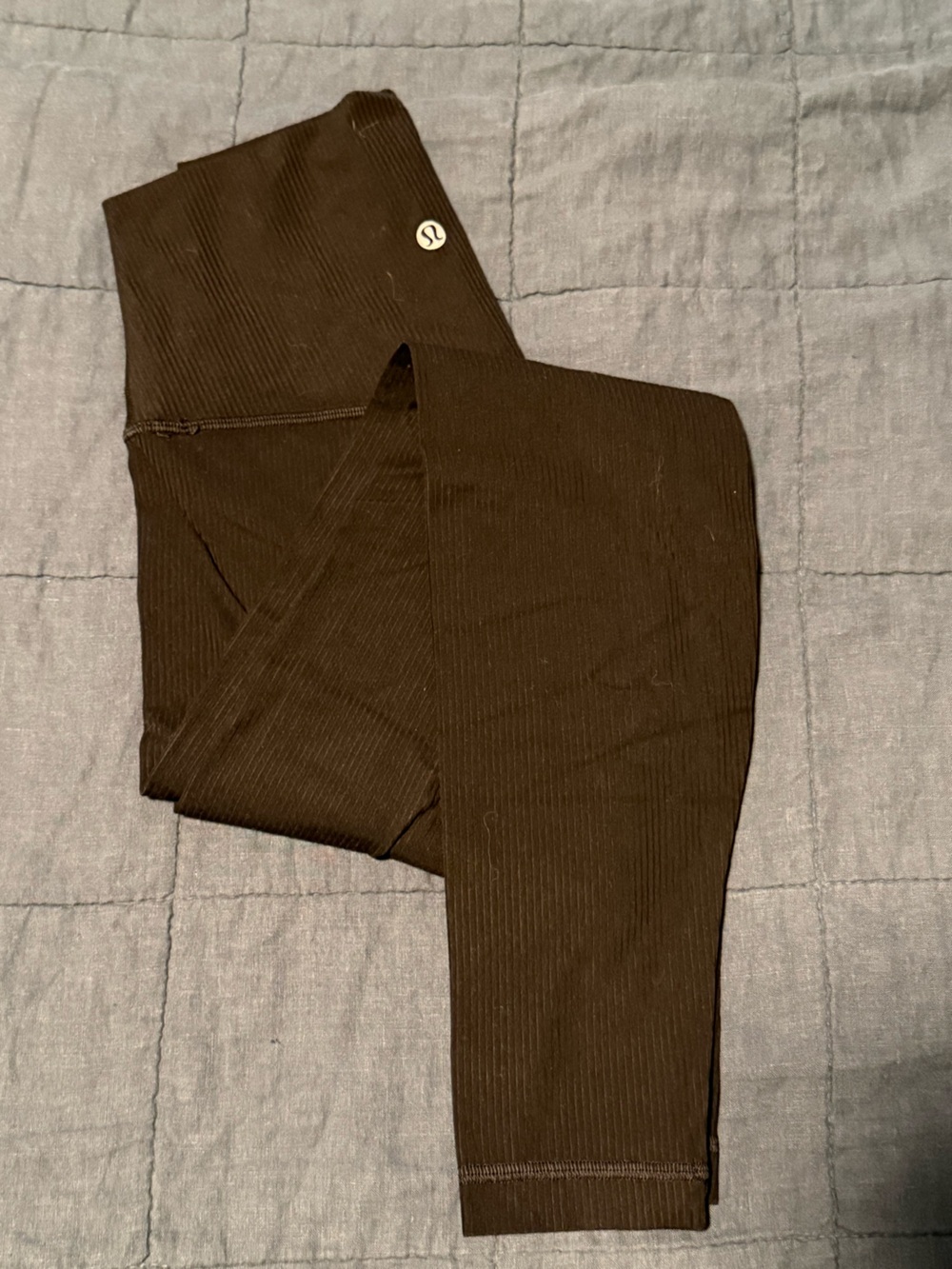 lululemon athletica Black Ribbed Align Leggings 25’ - Size 4